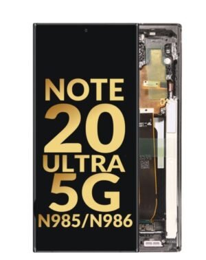 Galaxy Note 20 Ultra 5G (N986) OLED Assembly w/Frame - MYSTIC BLACK (Service Pack) P
