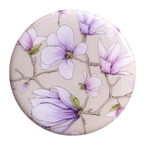 Purple Off White Flower Phone Sticker