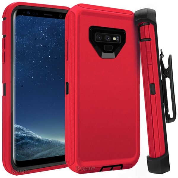 Defend Heavy Duty For SAMSUNG NOTE 9 – RED