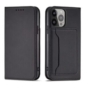 Strike Magnetic Wallet For iPhone 13 Pro Max - Black