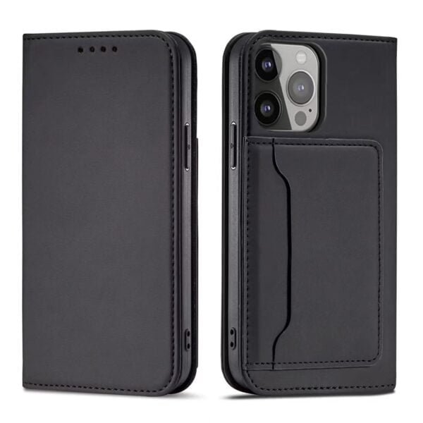 Strike Magnetic Wallet For iPhone 13 Pro Max - Black