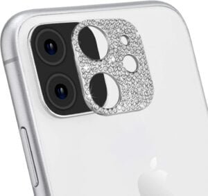 Glitter Camera Lens Protector For iPhone 13 Pro Max-Silver