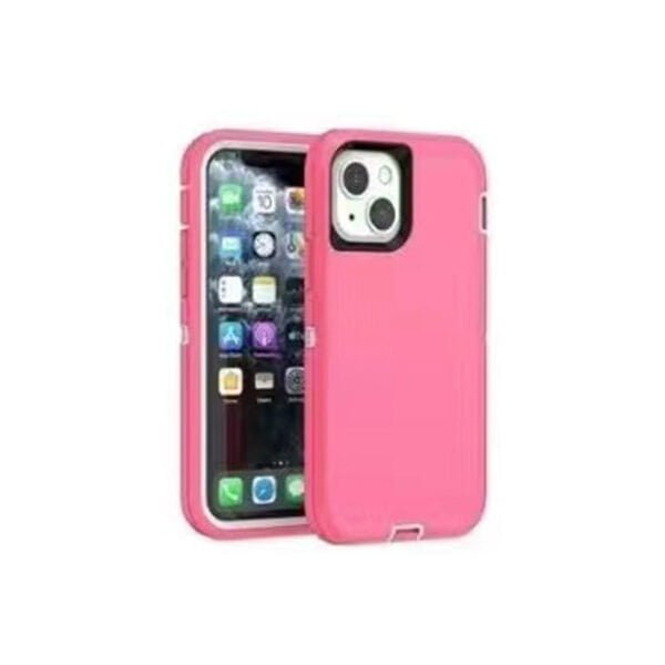 Defend Heavy Duty For Apple iPhone 14 / 15 – Pink/White