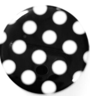 Polka Dot Black Phone Sticker