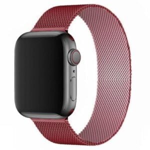 Apple Watch Band (Milanese)-Red (38/mm/40mm)