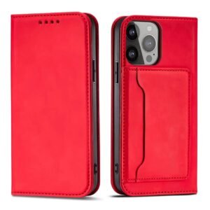 Strike Magnetic Wallet For iPhone 13 Pro Max - Red