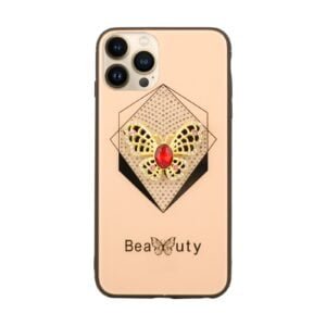 Candy Beauty Butterfly Case For iPhone 13-Rose Gold