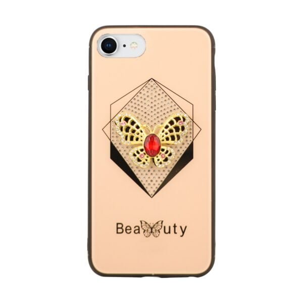 Candy Beauty Butterfly Case For iPhone 6/6S/7/8/SE2020-Rose Gold