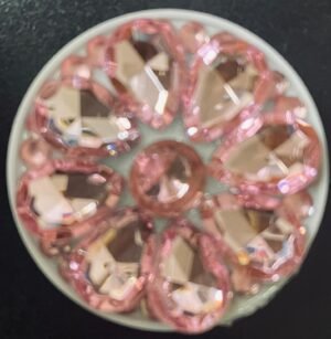 3D Diamond Phone Sticker-Rose Pink