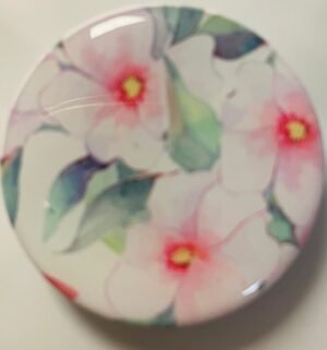 White Java Flower Phone Sticker