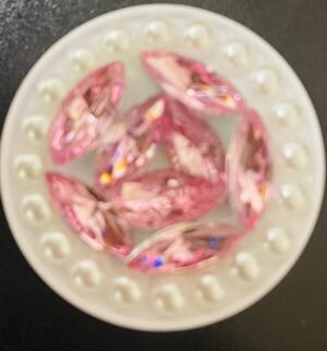 3D Diamond Leaf Phone Sticker-Rose Pink