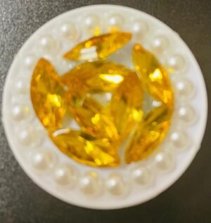 3D Diamond Leaf Phone Sticker-Gold