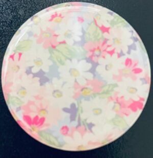 Pink & White Flower Phone Sticker