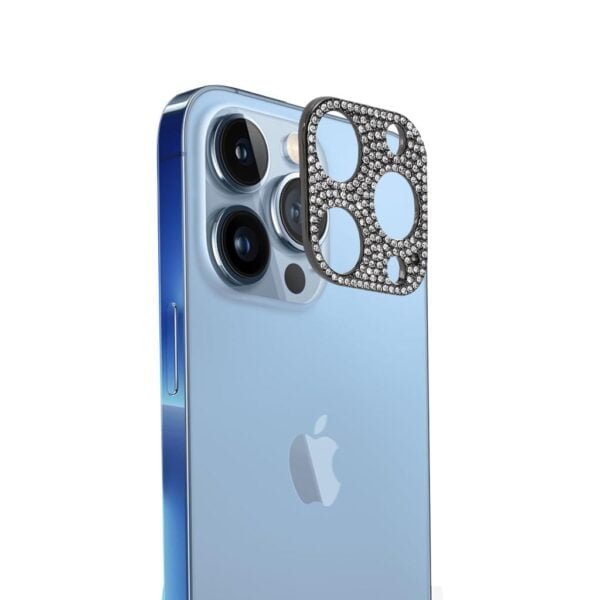 Glitter Camera Lens Protector For iPhone 11-Black