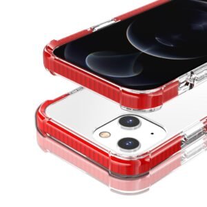 Arylic Transparent Case for iPhone 11 Pro Max-Red