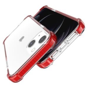 Arylic Transparent Case for iPhone 13 Pro Max-Red