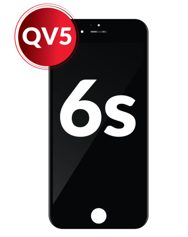 iPhone 6S LCD Assembly w/Steel Plate (QV5) (BLACK)