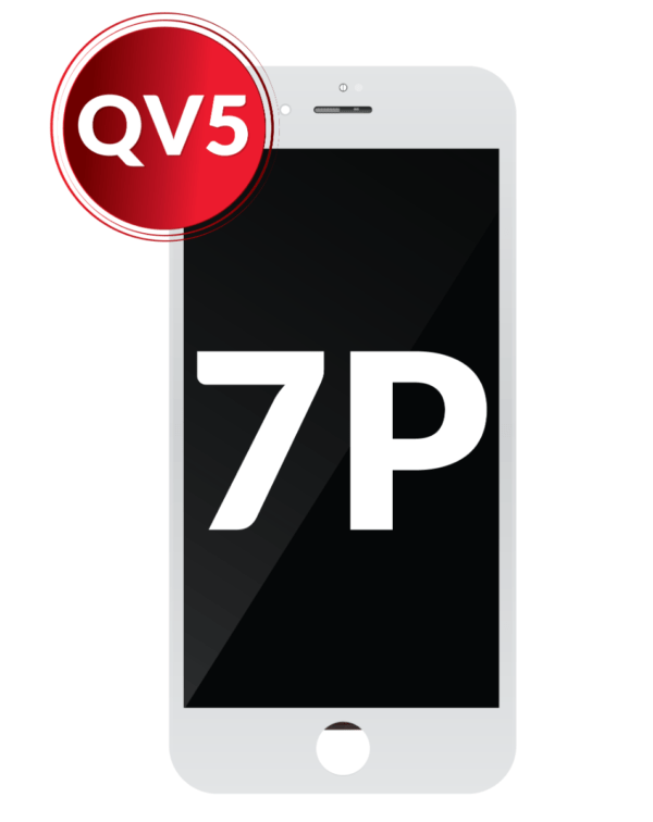 iPhone 7 Plus LCD Assembly w/Steel Plate (QV5) - White