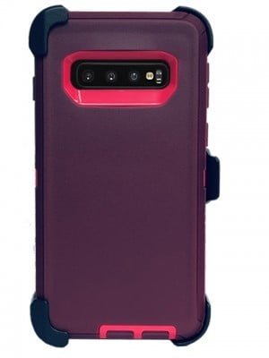 Defend Heavy Duty For SAMSUNG Glaxy S10-Burgundy