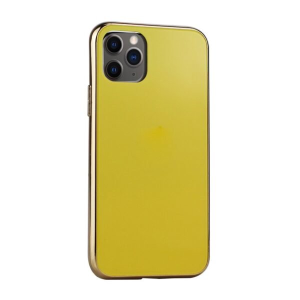 Glass Case For iPhone 12 Mini-Yellow
