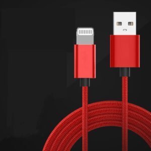 CHARGE&SYNC USB A TO APPLE LIGHTNING CABLE 10FT - RED