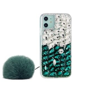 3D Glitter Twinkel Case For iPhone 11 Pro Max-Green