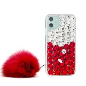 3D Glitter Twinkel Case For iPhone 11 Pro Max-Red