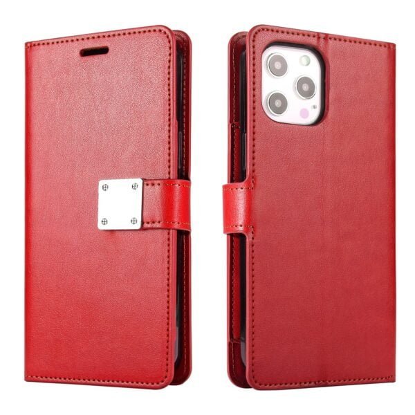 LUX Wallet Case for Apple iPhone XR-Red