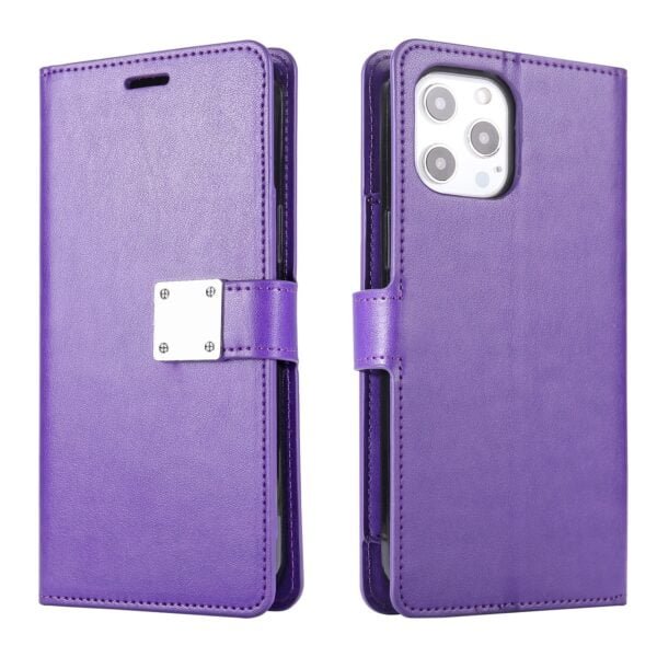 LUX Wallet Case for Apple iPhone XR-Purple