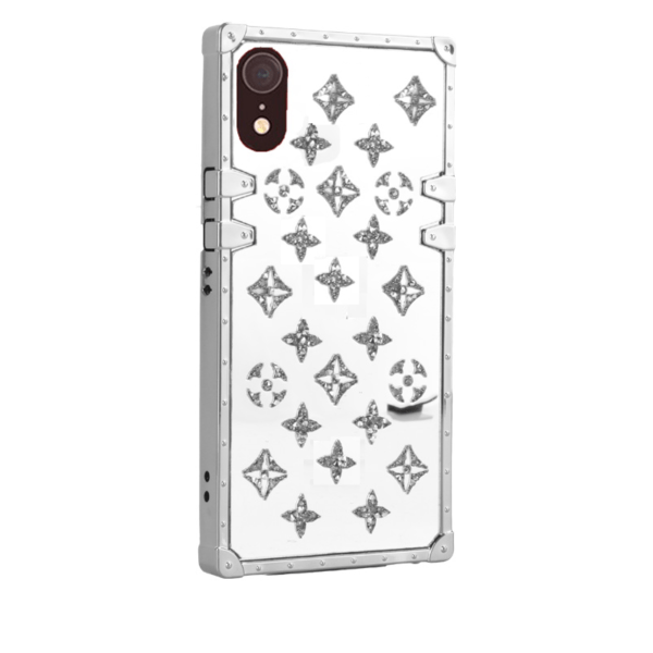 Glitter Silver Love Case for Apple iPhone XR