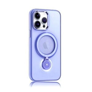 360 Rotating Magnetic Case for iPhone 15 Pro - Dark Blue