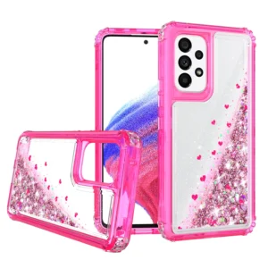 Liquid Sand Case for Samsung 21FE - Pink
