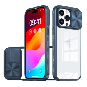 Fusion Transparent Case For iPhone 13 Pro Max Navy Blue