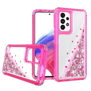 Liquid Sand Case For Samsung Galaxy S21 FE – Pink