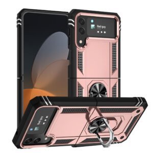 Elegant Hybrid Case for Samsung Z Flip 3- Rose Gold