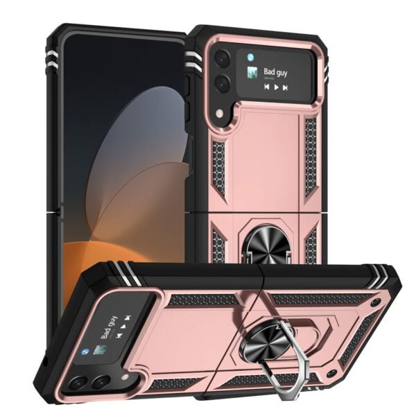 Elegant Hybrid Case for Samsung Z Flip 3- Rose Gold