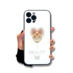Candy Butterfly Ring Case For iPhone 16 Plus White - Image 3
