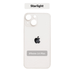 iPhone 14 plus  Back Glass (Bigger Camera Hole) – White - Image 2