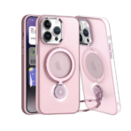 360 Rotating Magnetic Case for i Phone 15 Pro Pink