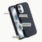 Magnetic Uniformity Cases for Iphone 16 – Black - Image 2