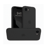 Silicon.Apple Logo Case For iPhone-16E/17E–Black - Image 2