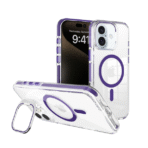 Leo Magsafe case camera stand For iPhone-16E/17E-Purple