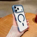 Aura Clear Magsafe Case For iPhone-17-blue