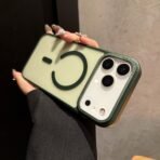 Nexus matte magsafe case for iphone-17pro-dark green